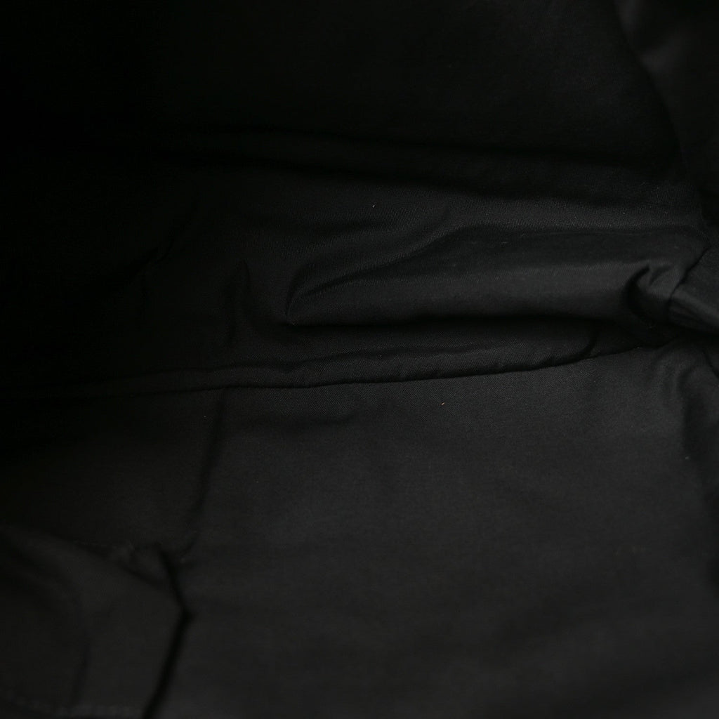 GG Monogram Medium Web Handle Double Pocket Tote Black