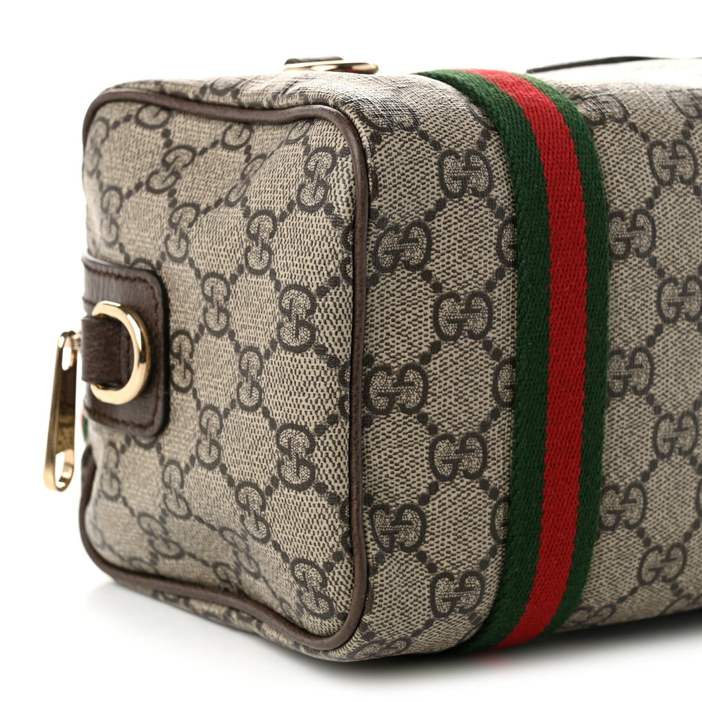GG Supreme Web Mini GG Top Handle Bag Beige Ebony New Acero