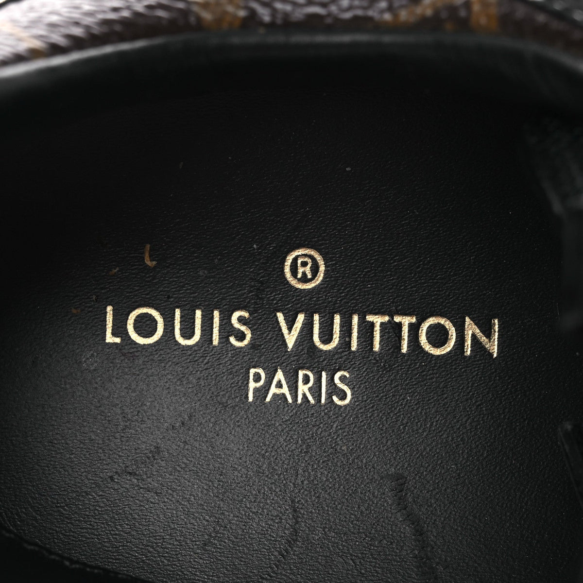 Suede Monogram Run Away Sneakers 36.5 Black