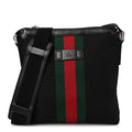 Techno Canvas Web Messenger Bag Black