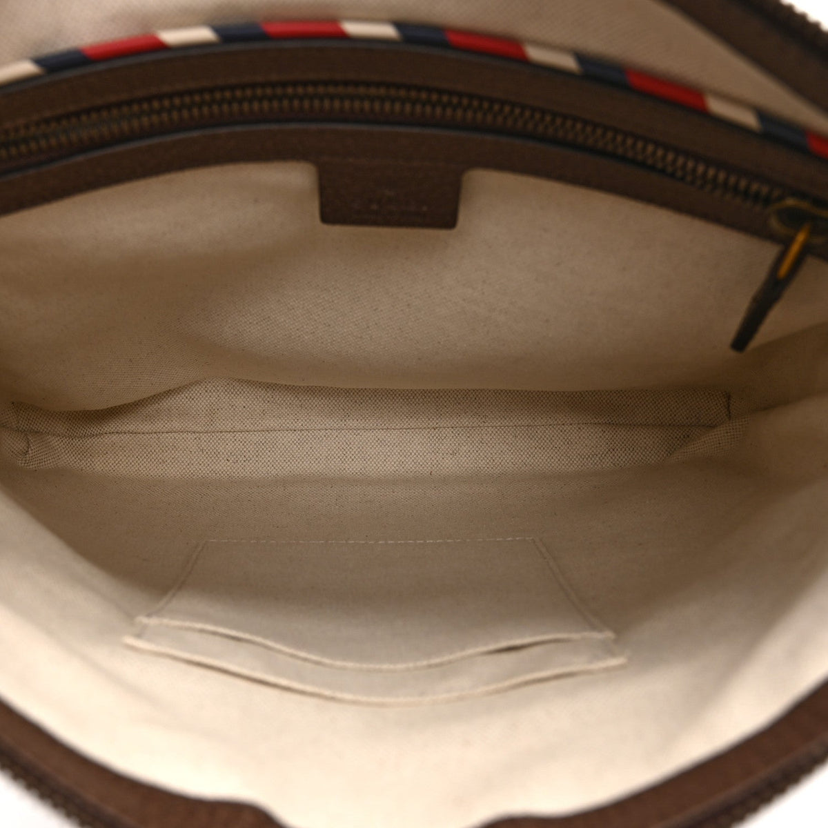 Soft GG Supreme Monogram Courrier Web Medium Flat Messenger Bag Beige New Acero Multicolor