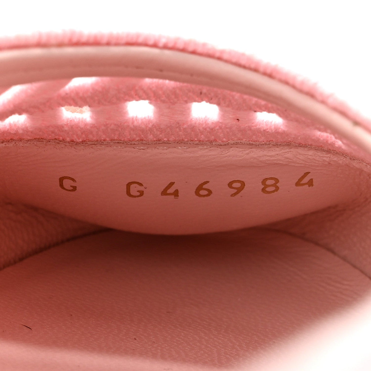 Cotton Embroidered Cap Toe Ballet Flats 38 Light Pink