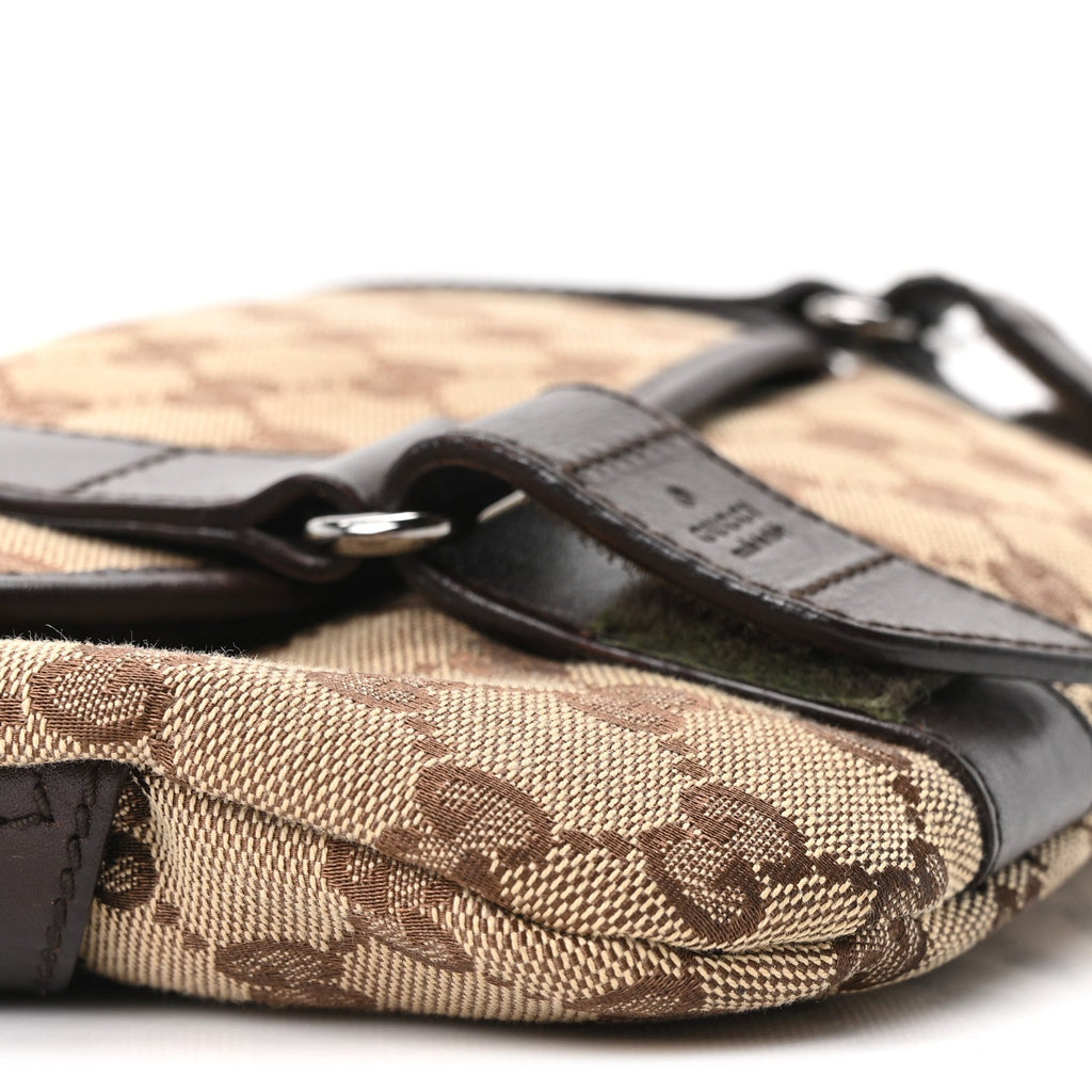 Monogram Waist Belt Bag Dark Brown