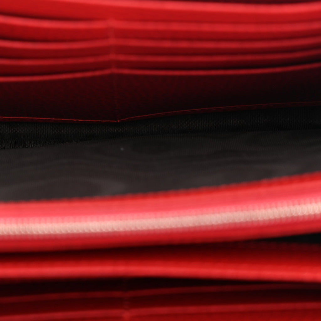 Calfskin Mini Dionysus Chain Wallet Hibiscus Red