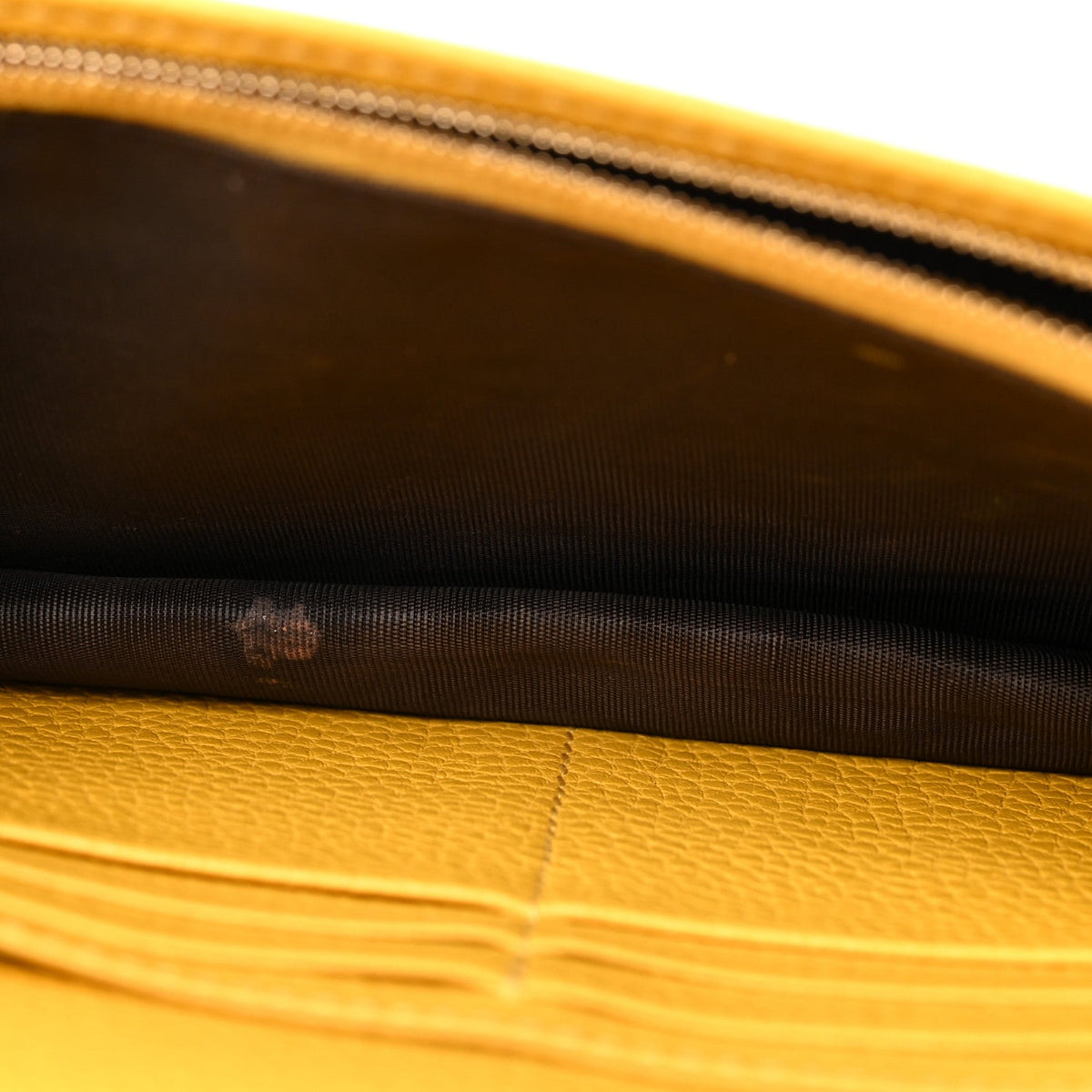 Pebbled Calfskin Soho Wallet on Chain New Buttercup