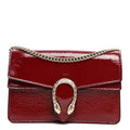 Crinkled Patent Mini Dionysus Shoulder Bag Rosso Ancora Red