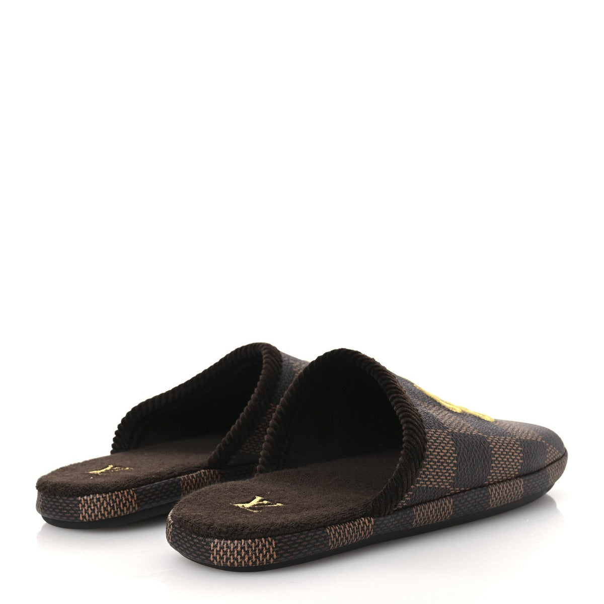 Damier Ebene Palace Slippers 8 Mocha
