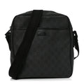 GG Supreme Monogram Messenger Bag Black Grey