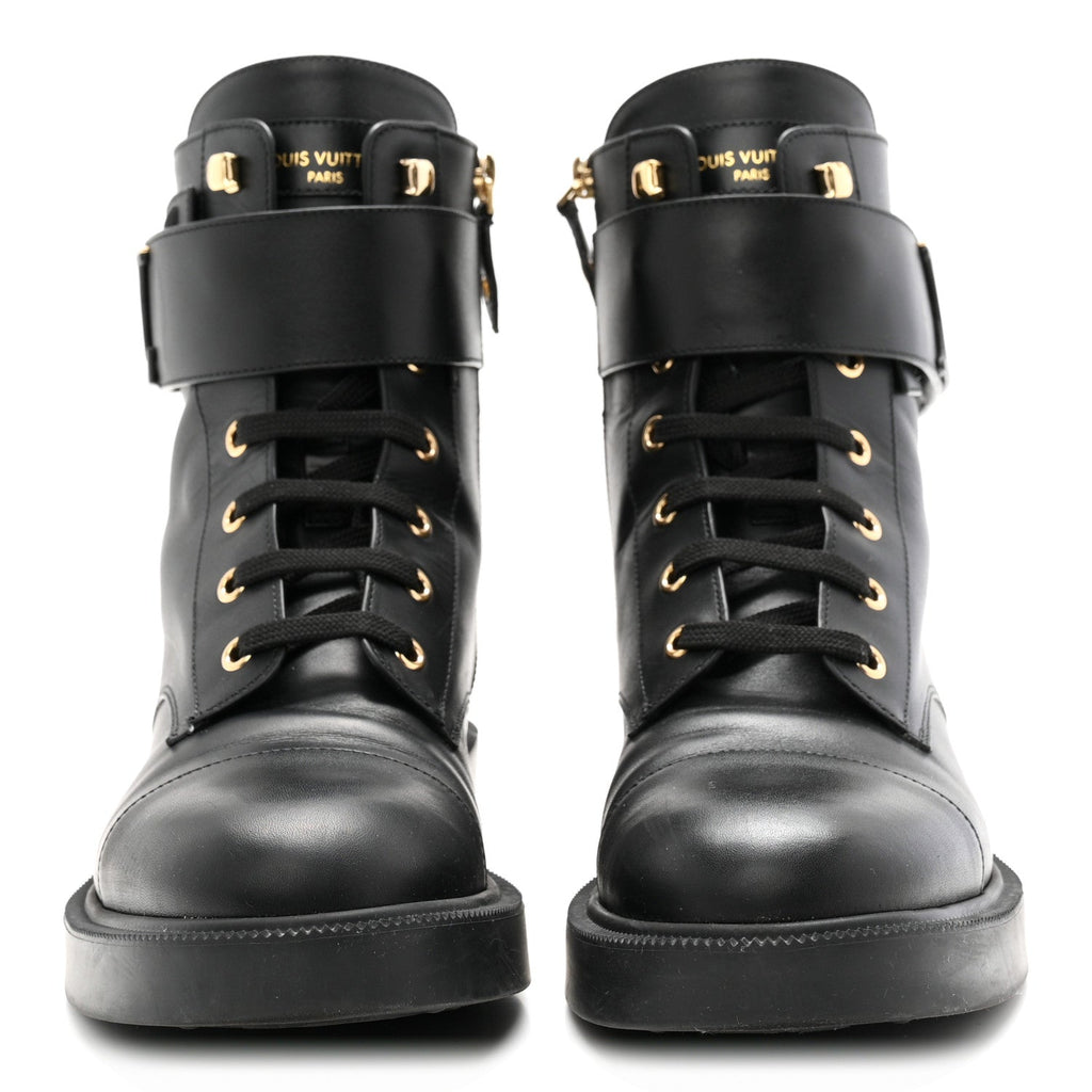 Calfskin Ranger Boots 40 Black