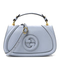 Roxy Calfskin Medium Blondie Top Handle Bag Cloudy Blue