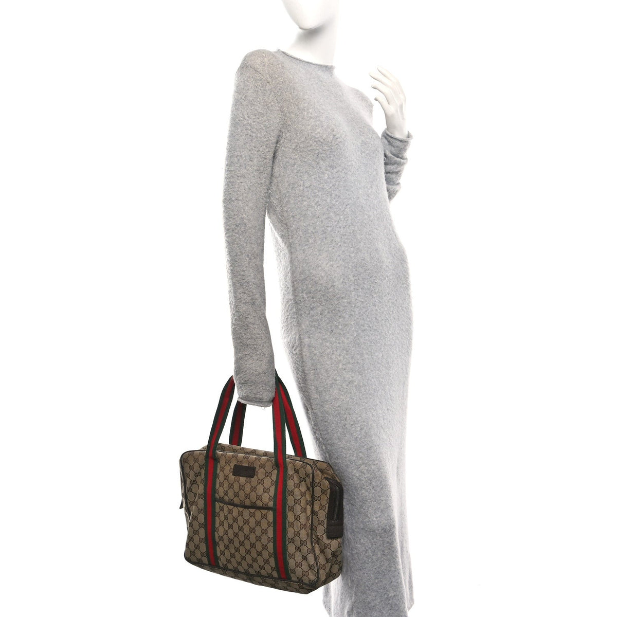 Monogram Web Carry On Tote Dark Brown