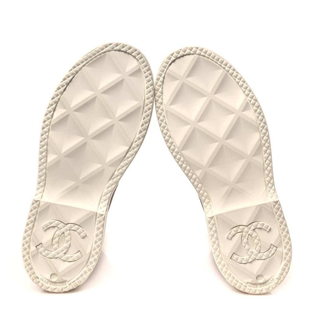 Caoutchouk CC High Boots 40 Beige White