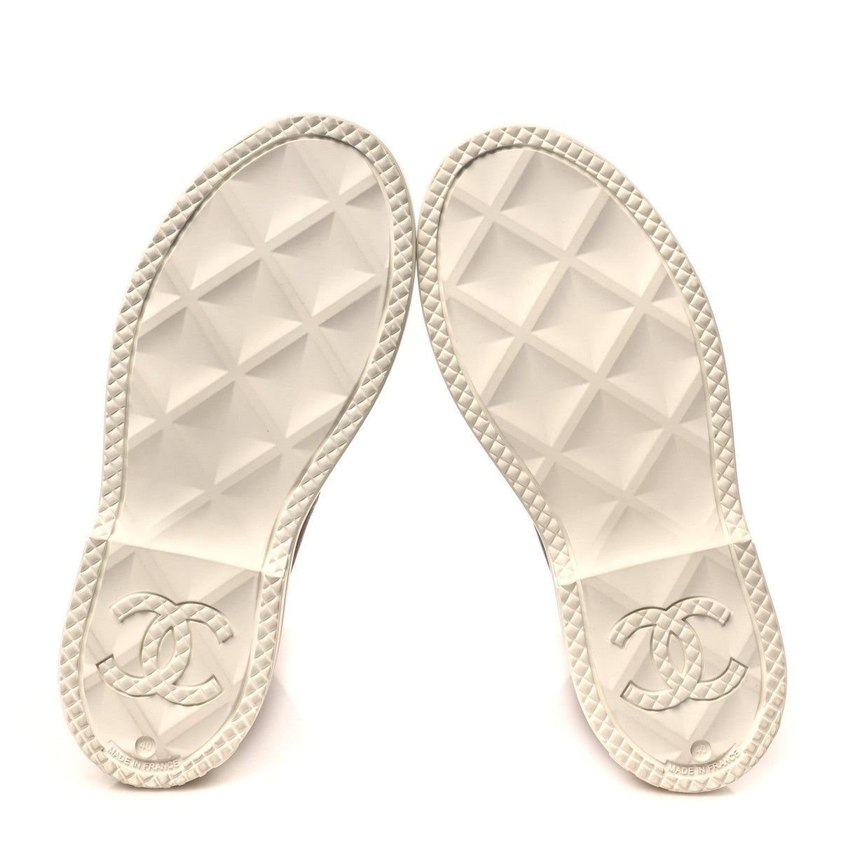 Caoutchouk CC High Boots 40 Beige White