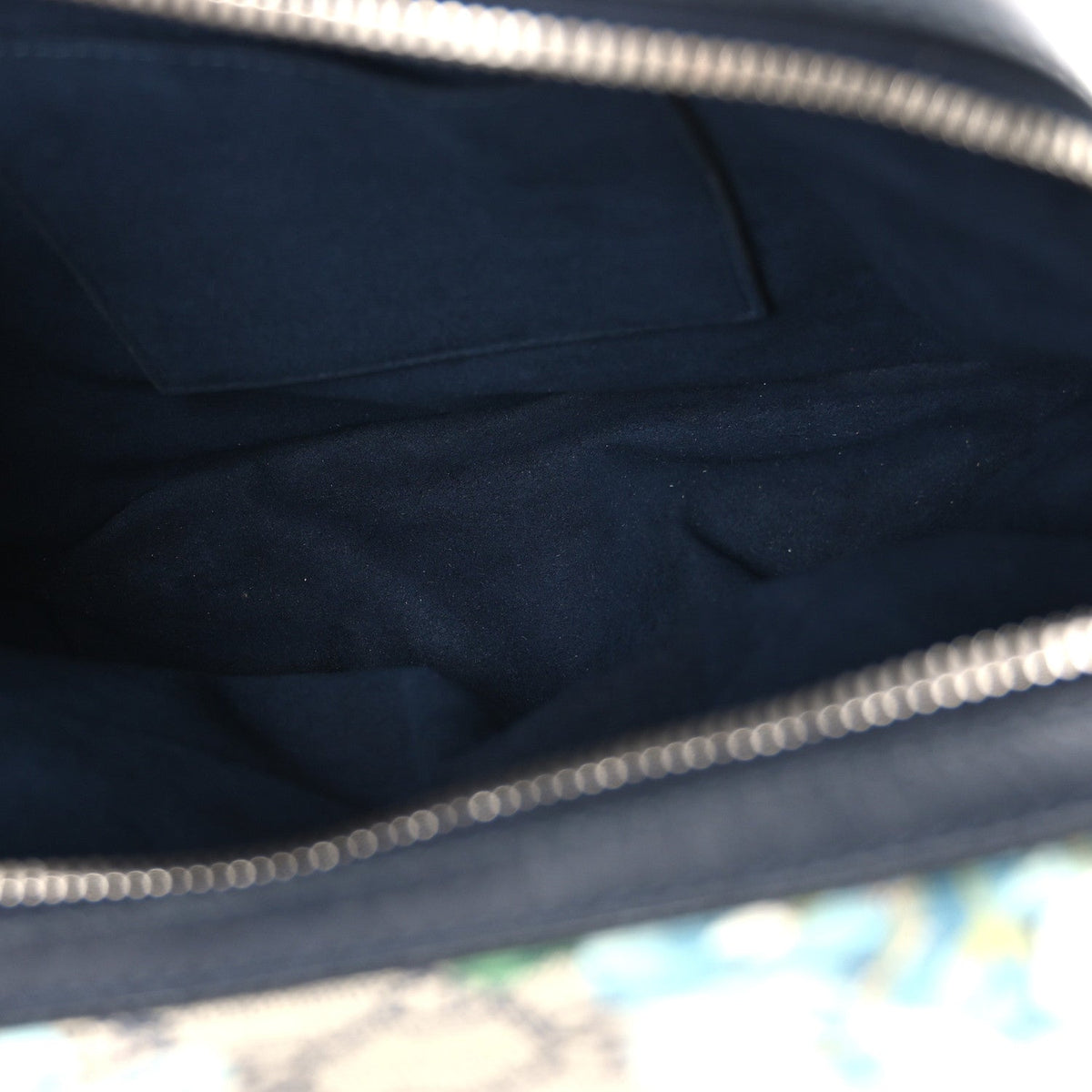 GG Supreme Monogram Blooms Small Day Backpack Blue