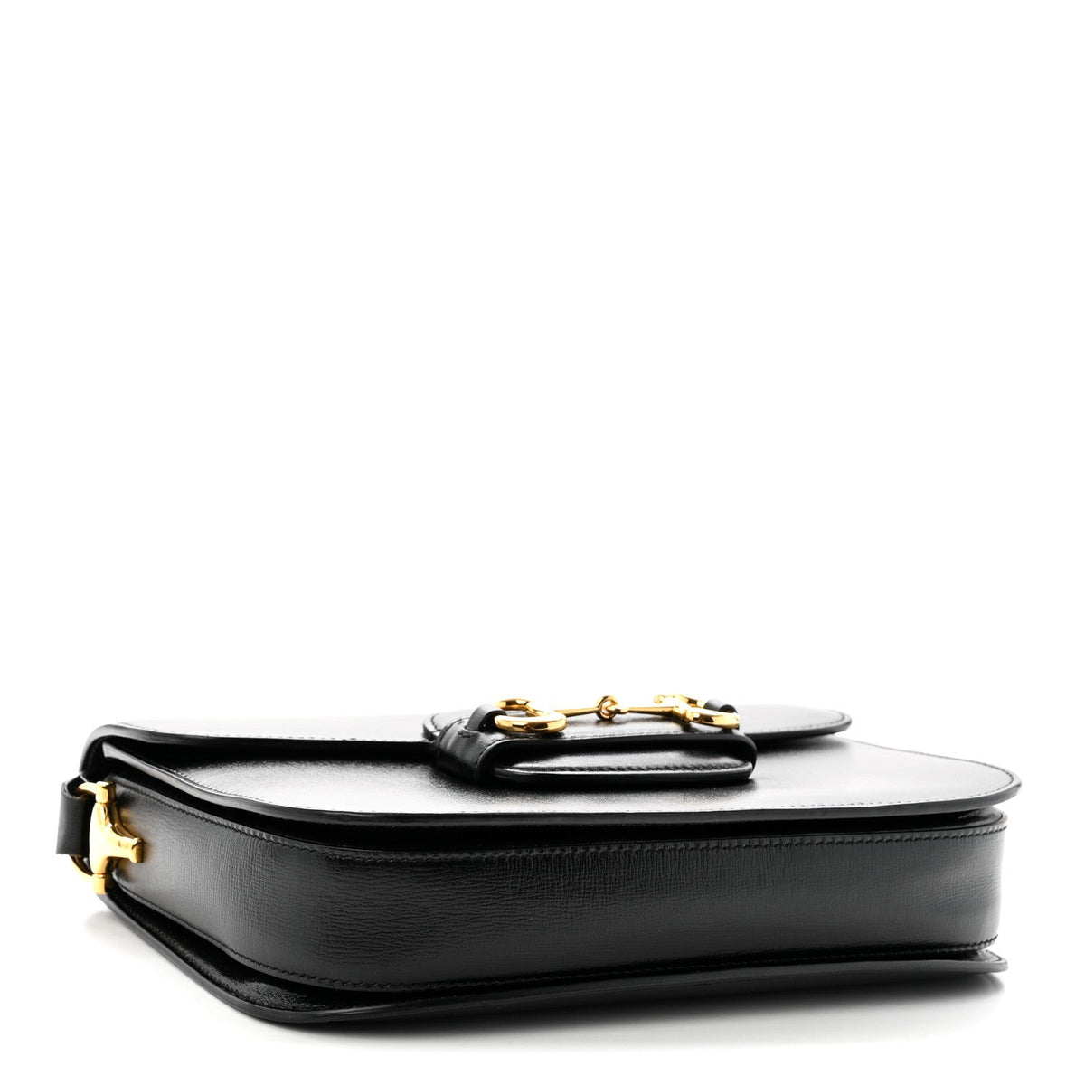 Azalea Calfskin Horsebit 1955 Shoulder Bag Black
