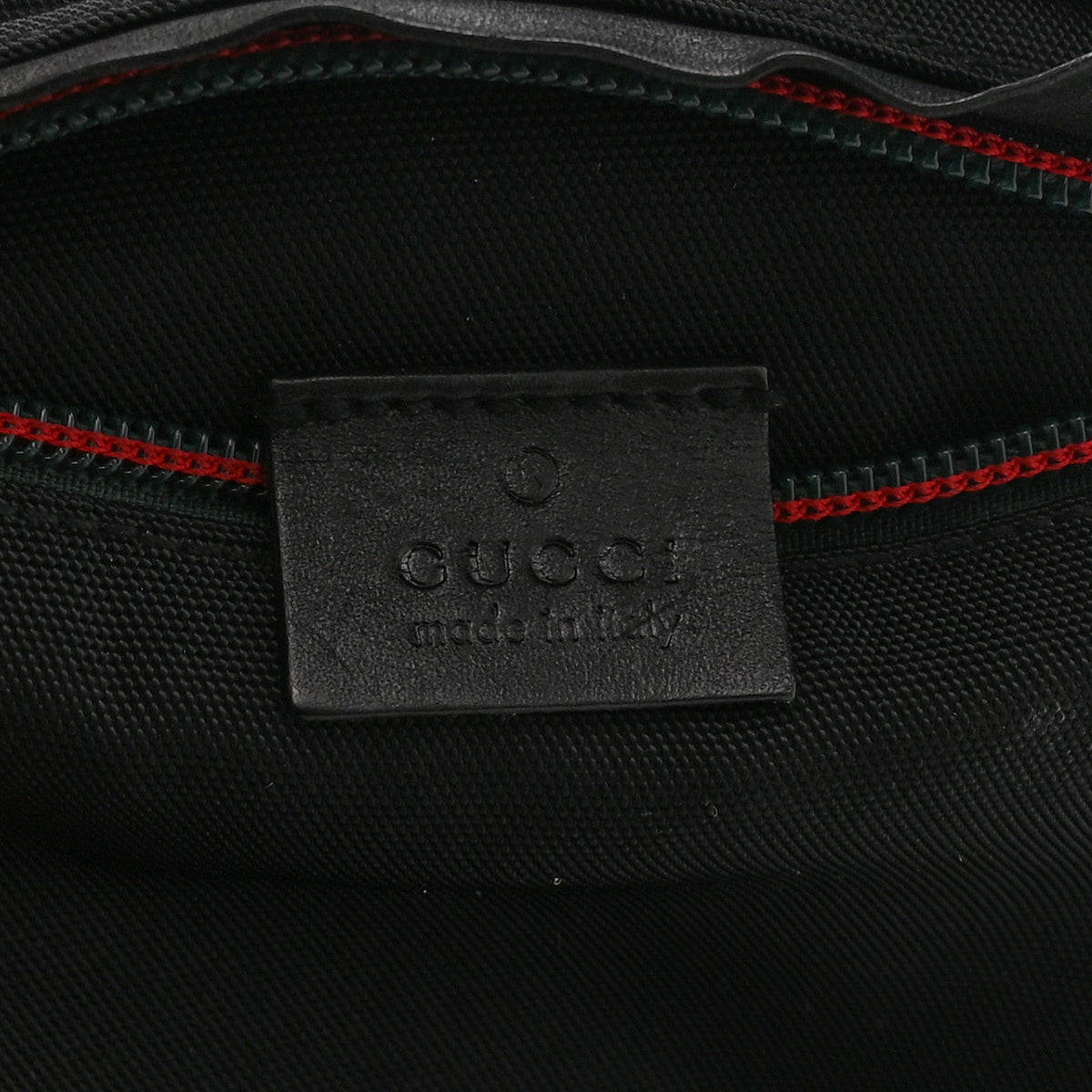 Canvas Double Pocket Belt Bag Black