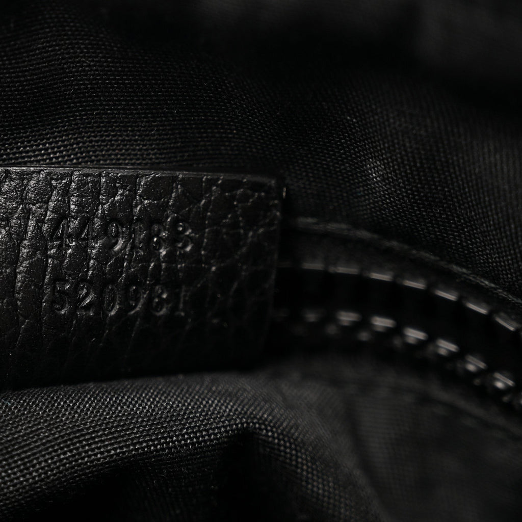Nylon Monogram Mini Flat Messenger Bag Black