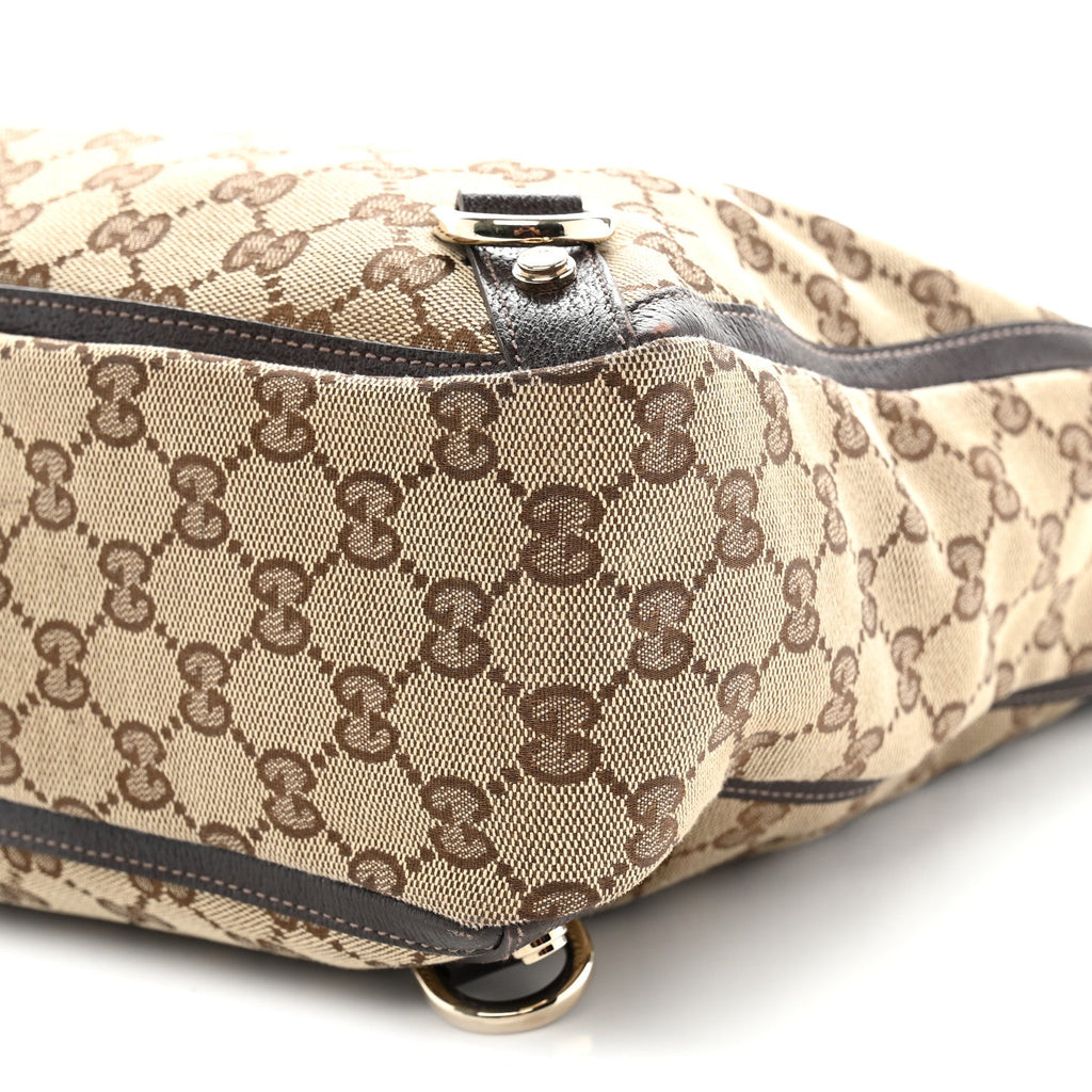 Monogram Medium Abbey Tote  Brown
