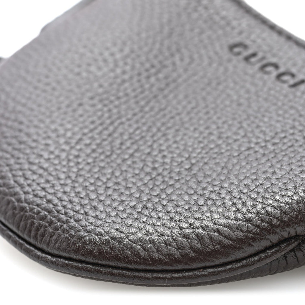 Pebbled Calfskin Mini B Shoudler Bag Brown