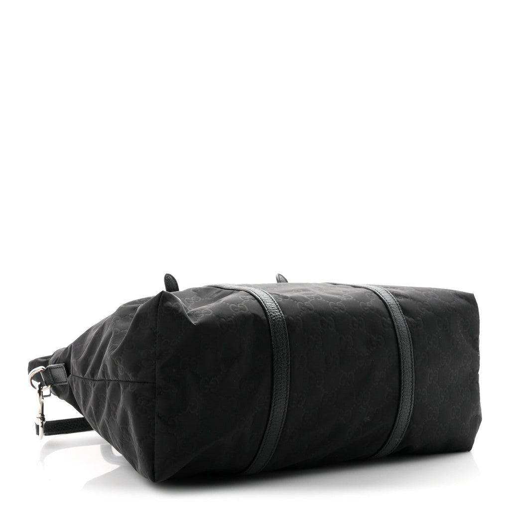 Nylon Monogram Tote Black