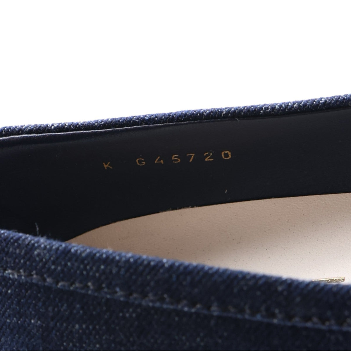 Denim CC Turnlock Loafers 39.5 Dark Blue