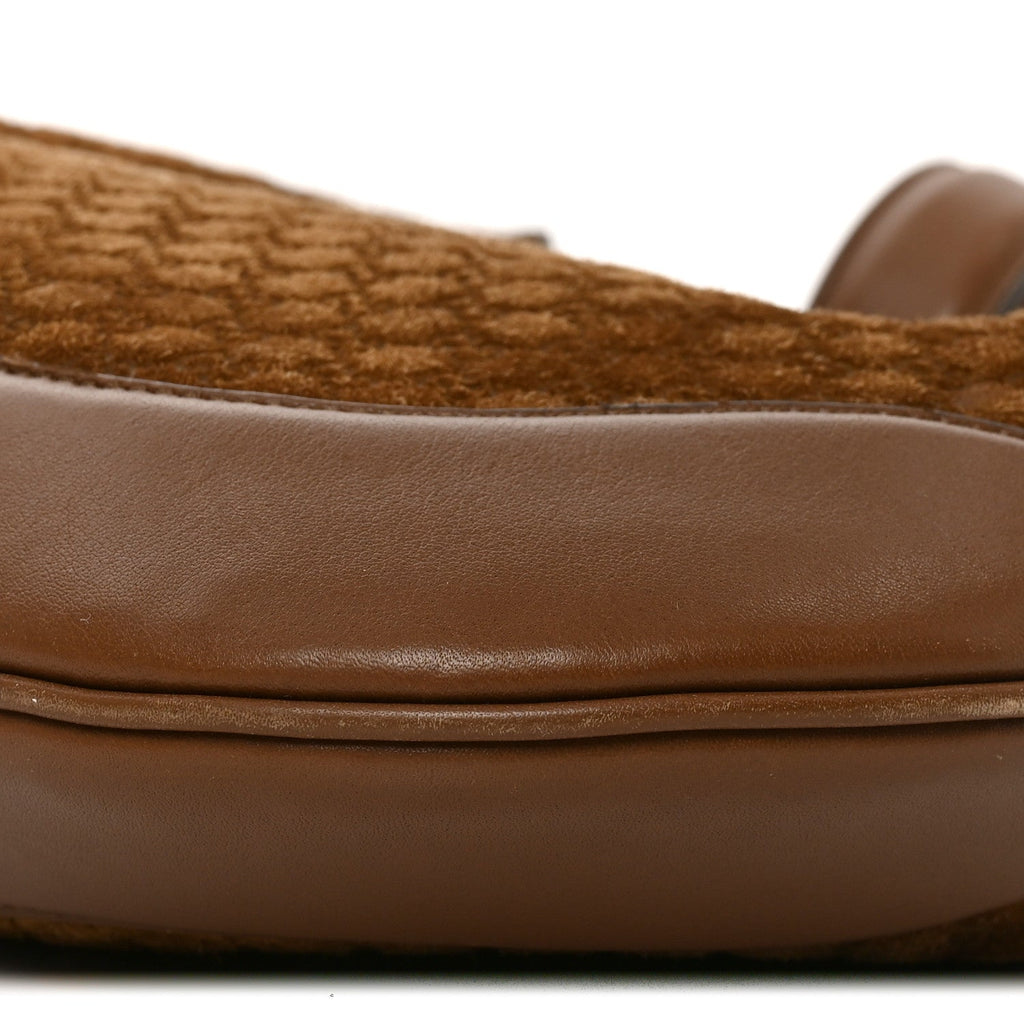 GG Suede B Medium Shoulder Bag Brown