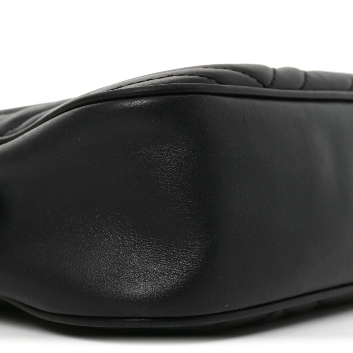 Calfskin Matelasse Small GG Marmont Chain Shoulder Bag Black