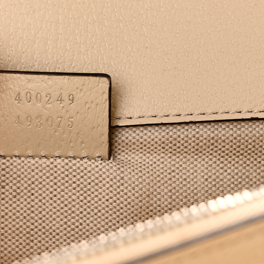 Textured Calfskin Crystal Small Dionysus Shoulder Bag Mystic White