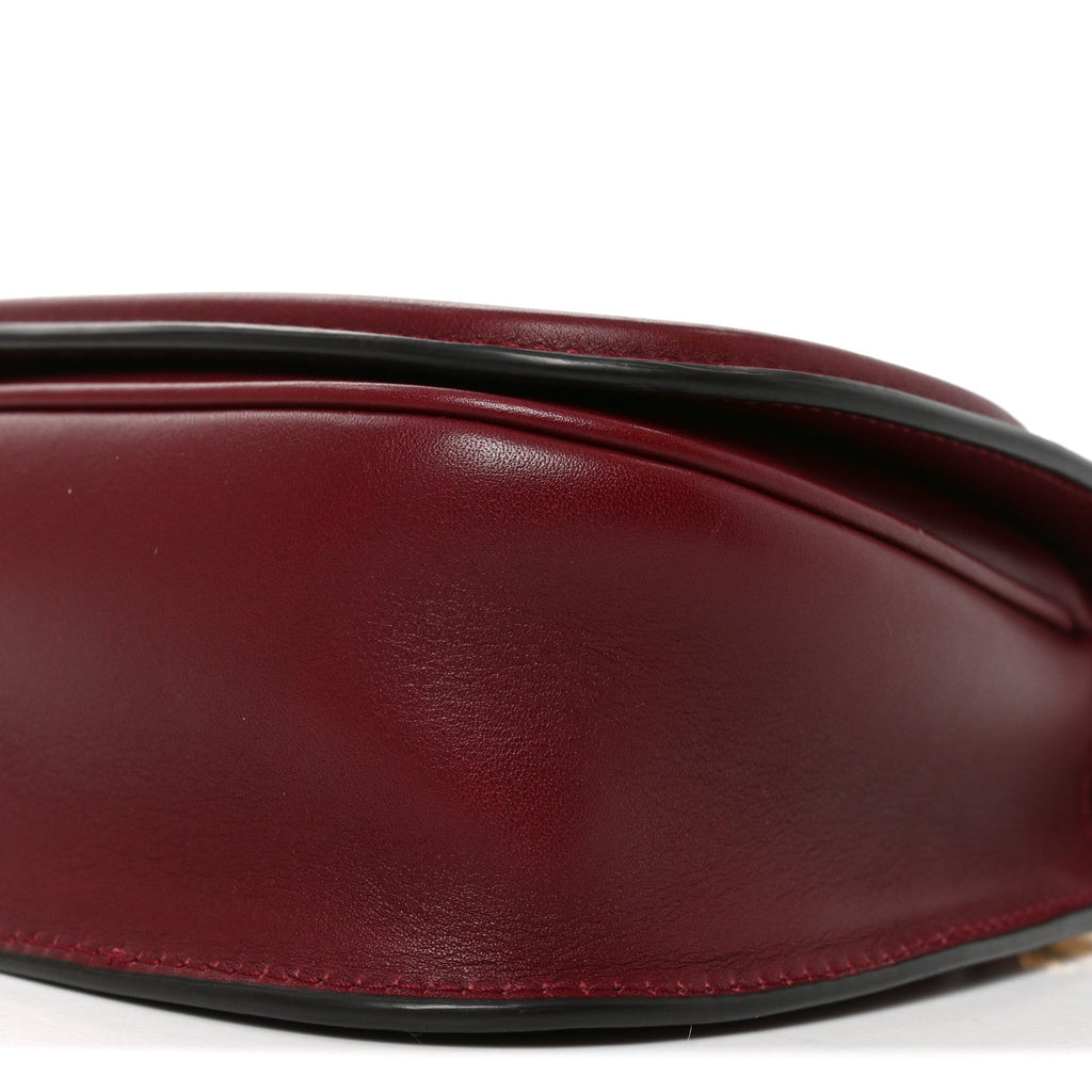 Roxy Calfskin Medium Blondie Top Handle Bag Rosso Ancora