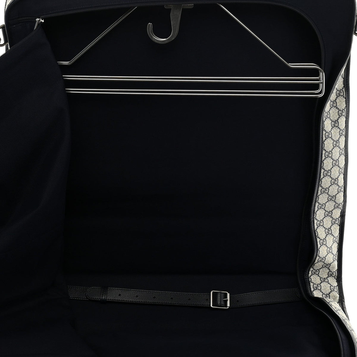 GG Supreme Monogram Web Savoy Garment Bag Beige Blue