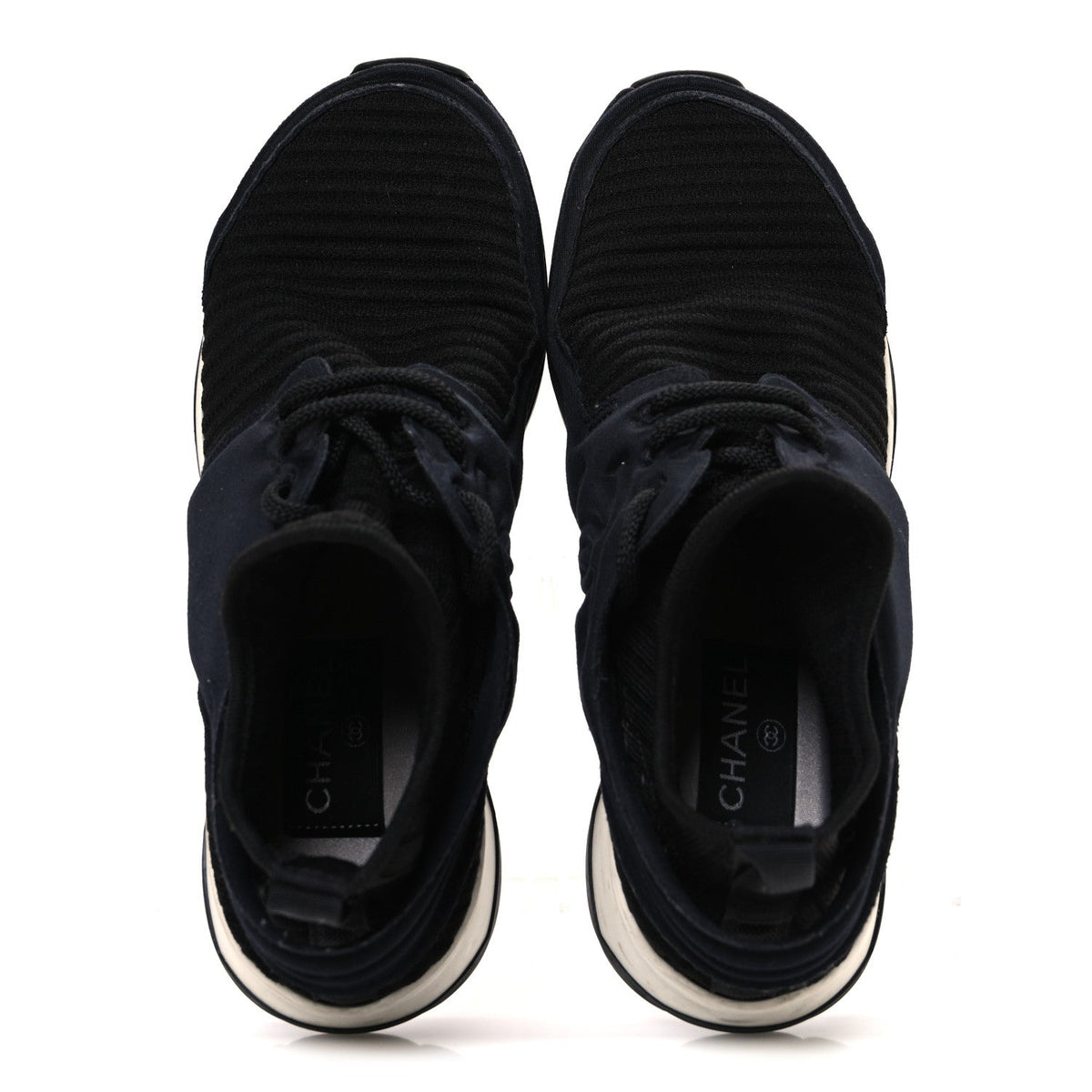 Stretch Fabric CC Sneakers 36 Black