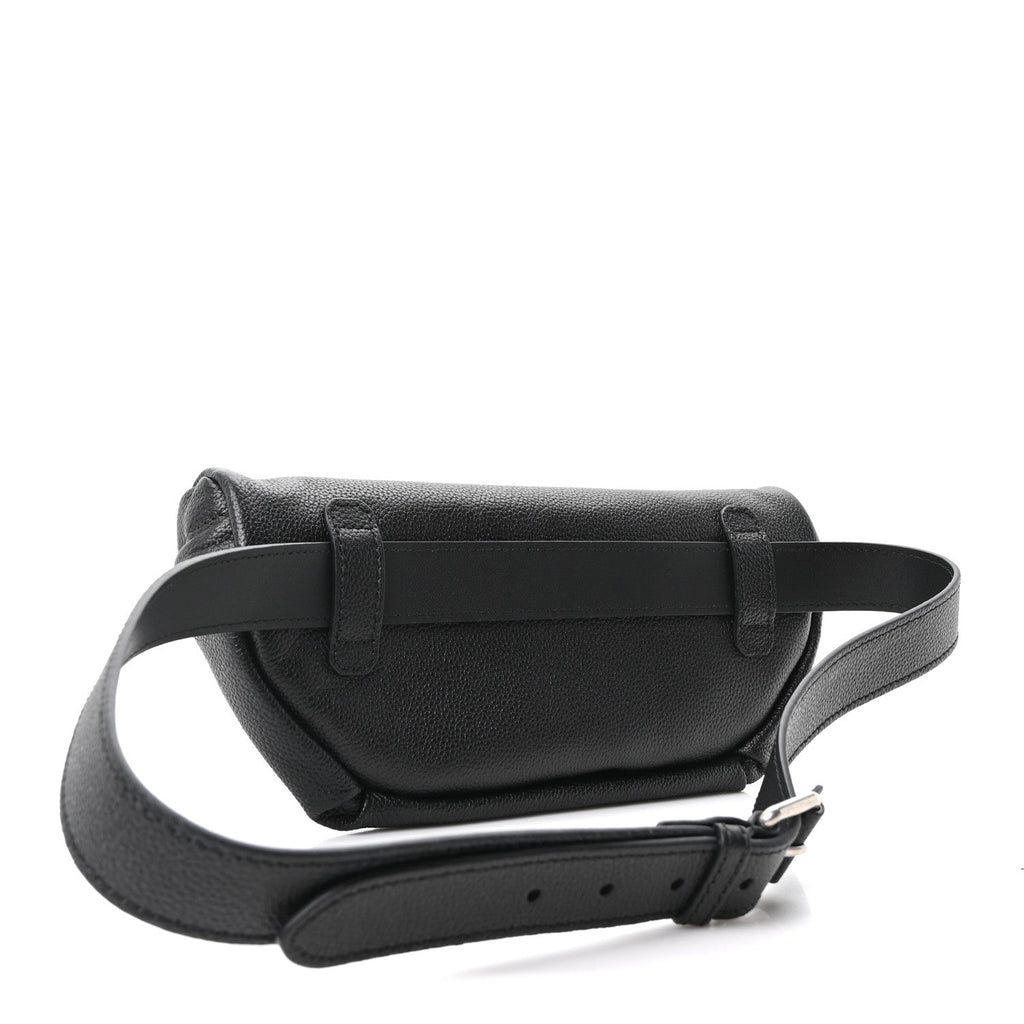 Grained Calfskin GG Supreme Logo Belt Bag 100 40 Black