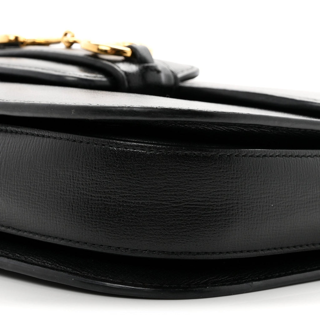 Azalea Calfskin Horsebit 1955 Shoulder Bag Black