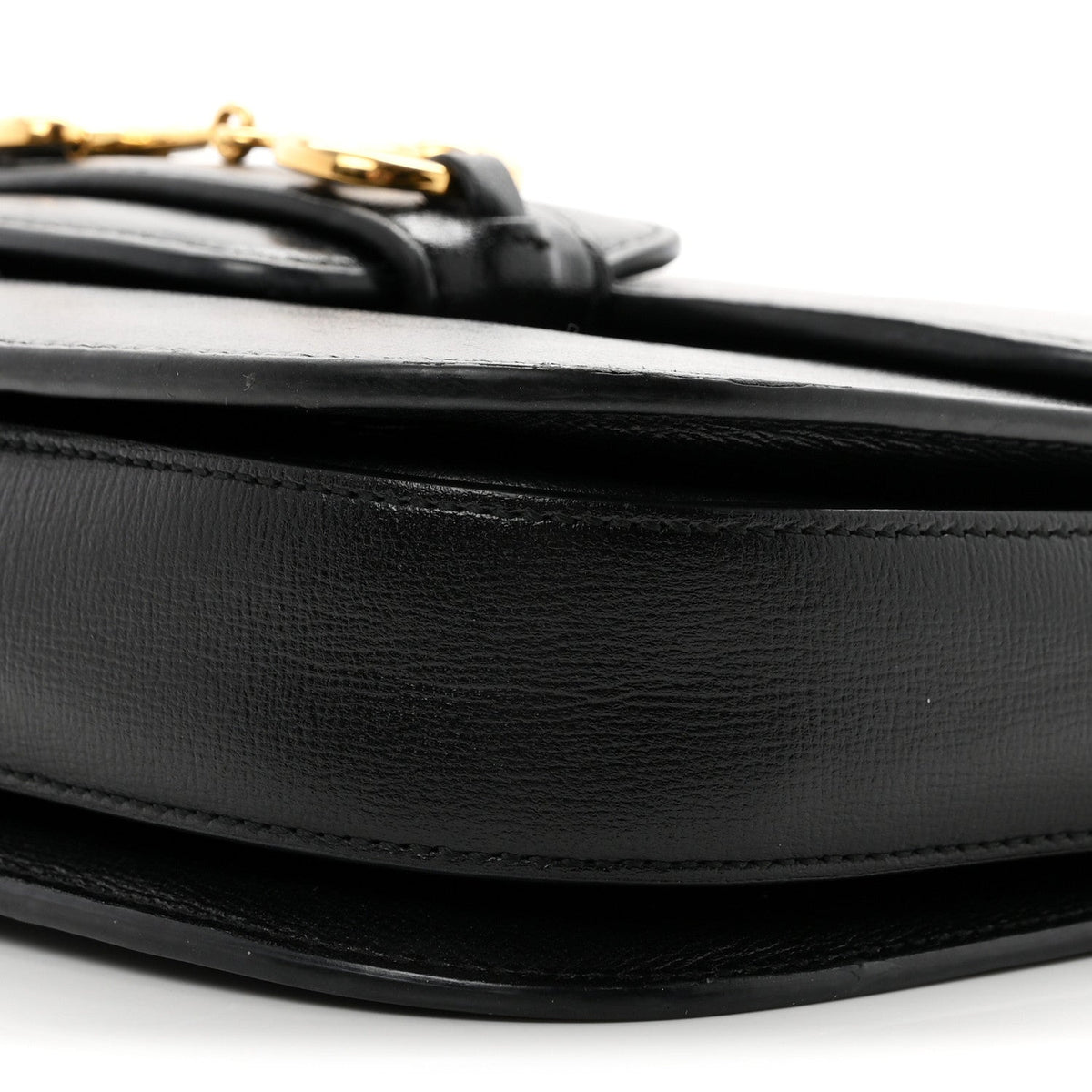 Azalea Calfskin Horsebit 1955 Shoulder Bag Black