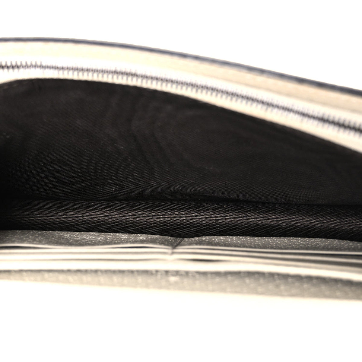 GG Supreme Monogram Web Queen Margaret Chain Wallet White