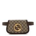 GG Supreme Monogram Textured Dollar Calfskin Blondie Belt Bag 85 34 Beige Ebony New Acero
