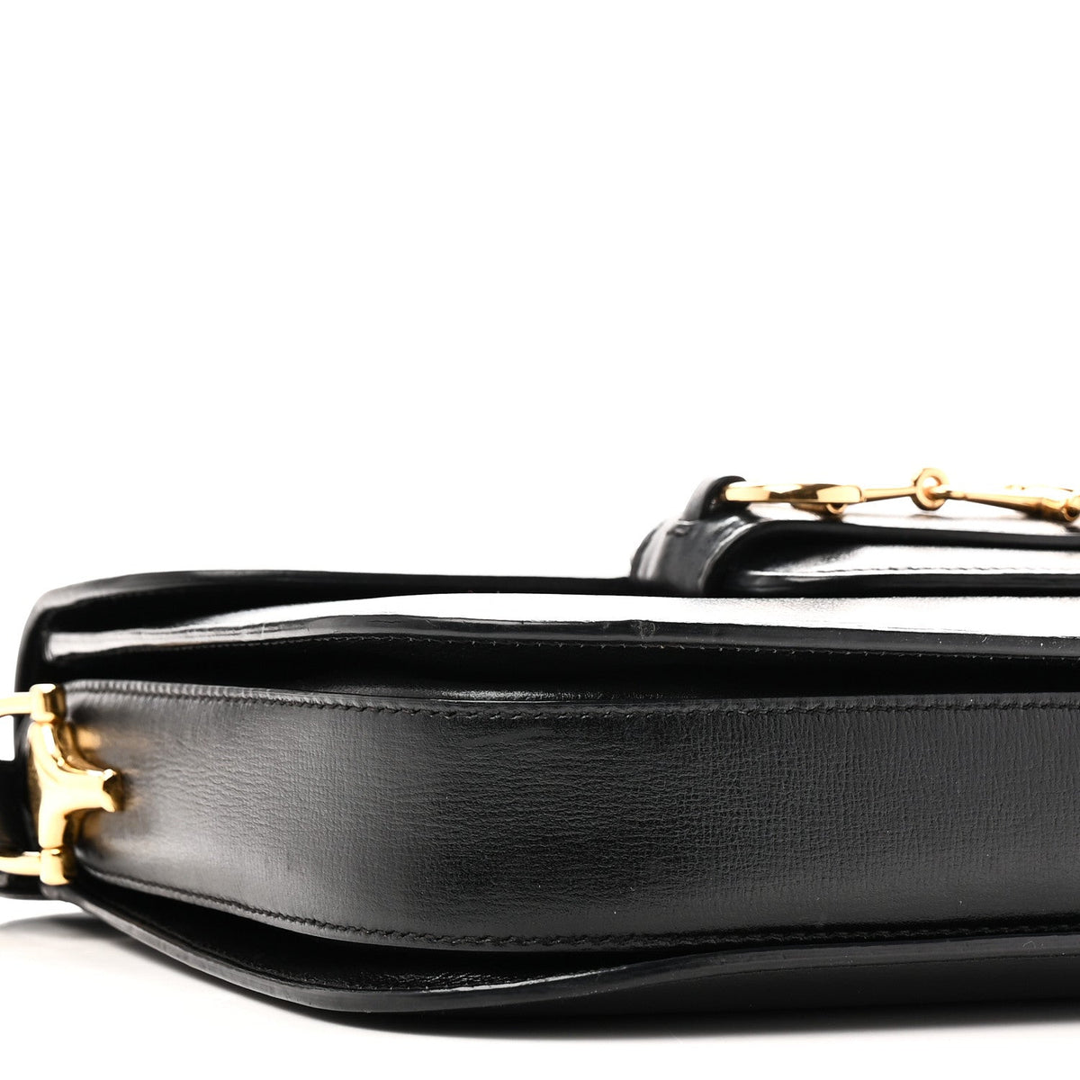 Azalea Calfskin Horsebit 1955 Shoulder Bag Black