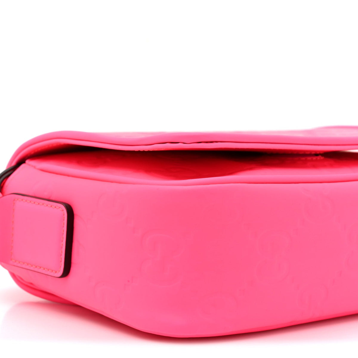 Calfskin GG Rubber effect Super Mini Bag  Pink