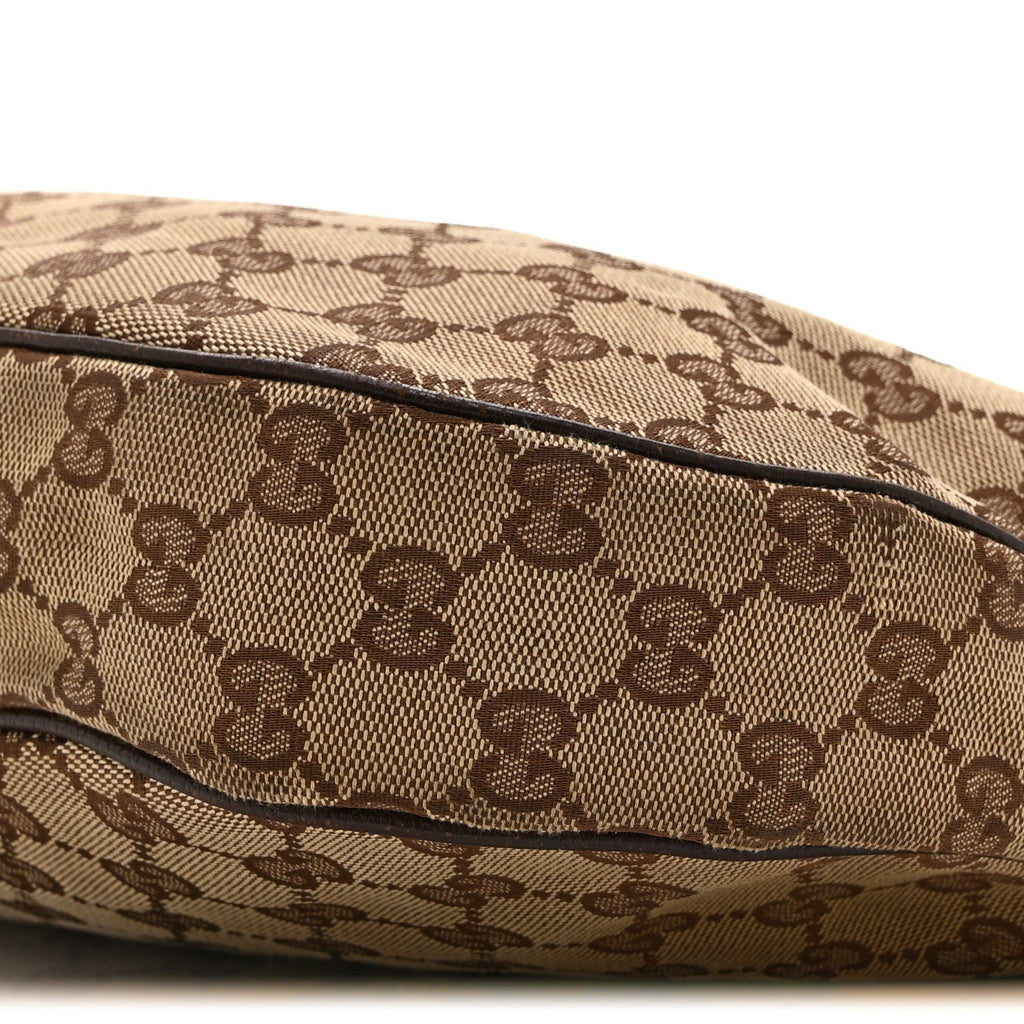 Monogram Medium Half Moon Hobo Dark Brown