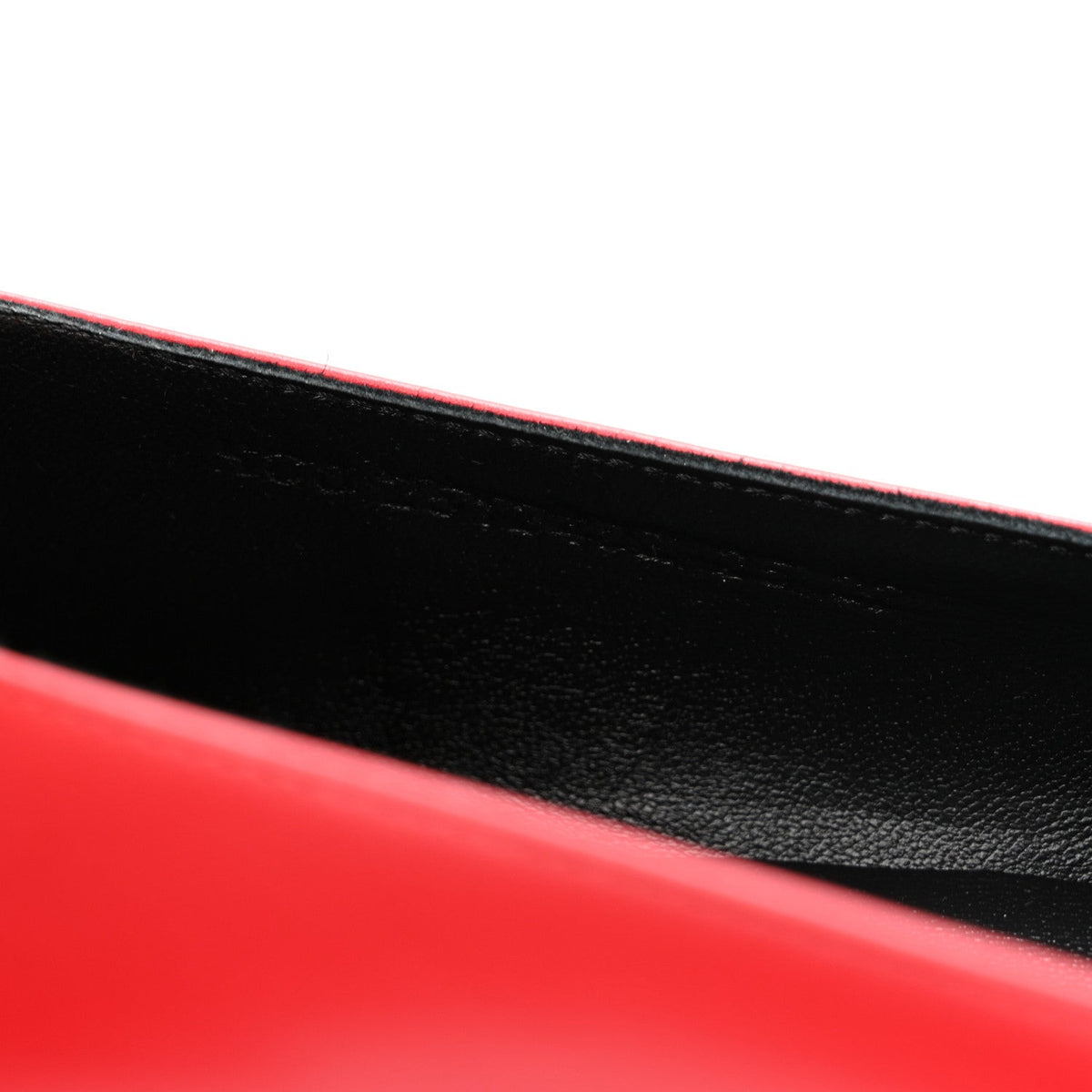 Lizard Calfskin Brillante Kelly Ballet Flat  38 Rouge Vif