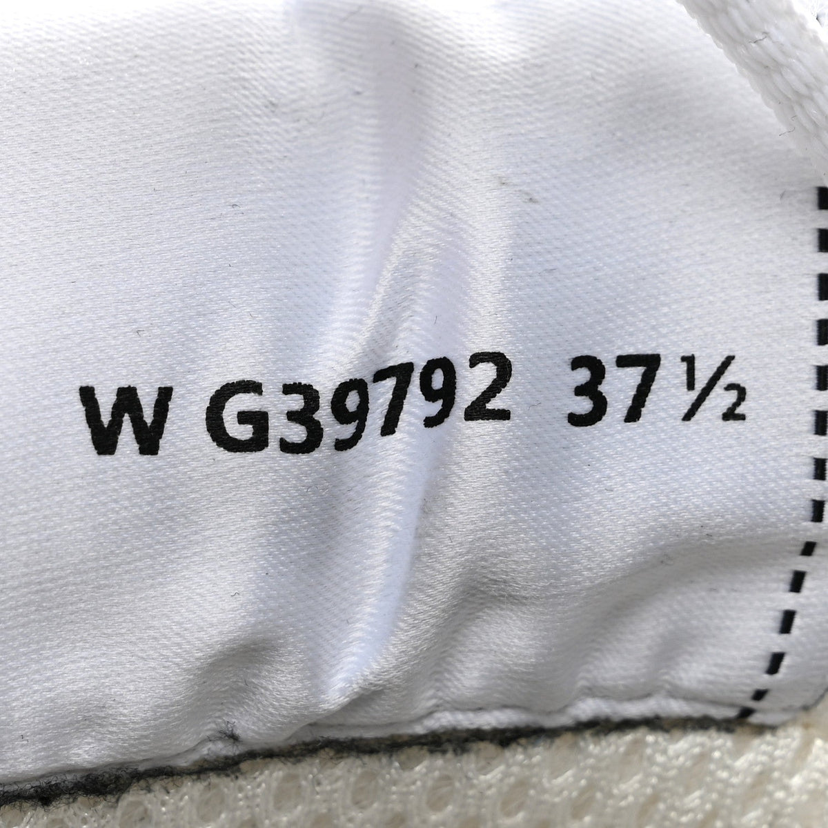 Fabric Laminated Calfskin Stretch CC Sneakers 37.5 White Silver