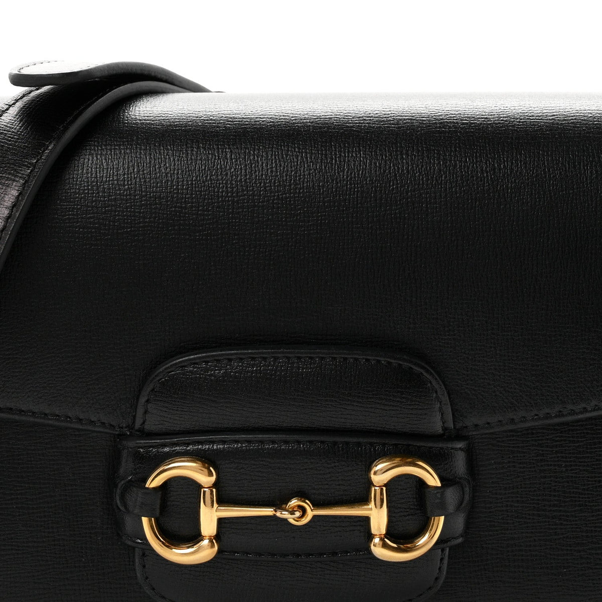 Azalea Calfskin Horsebit 1955 Shoulder Bag Black