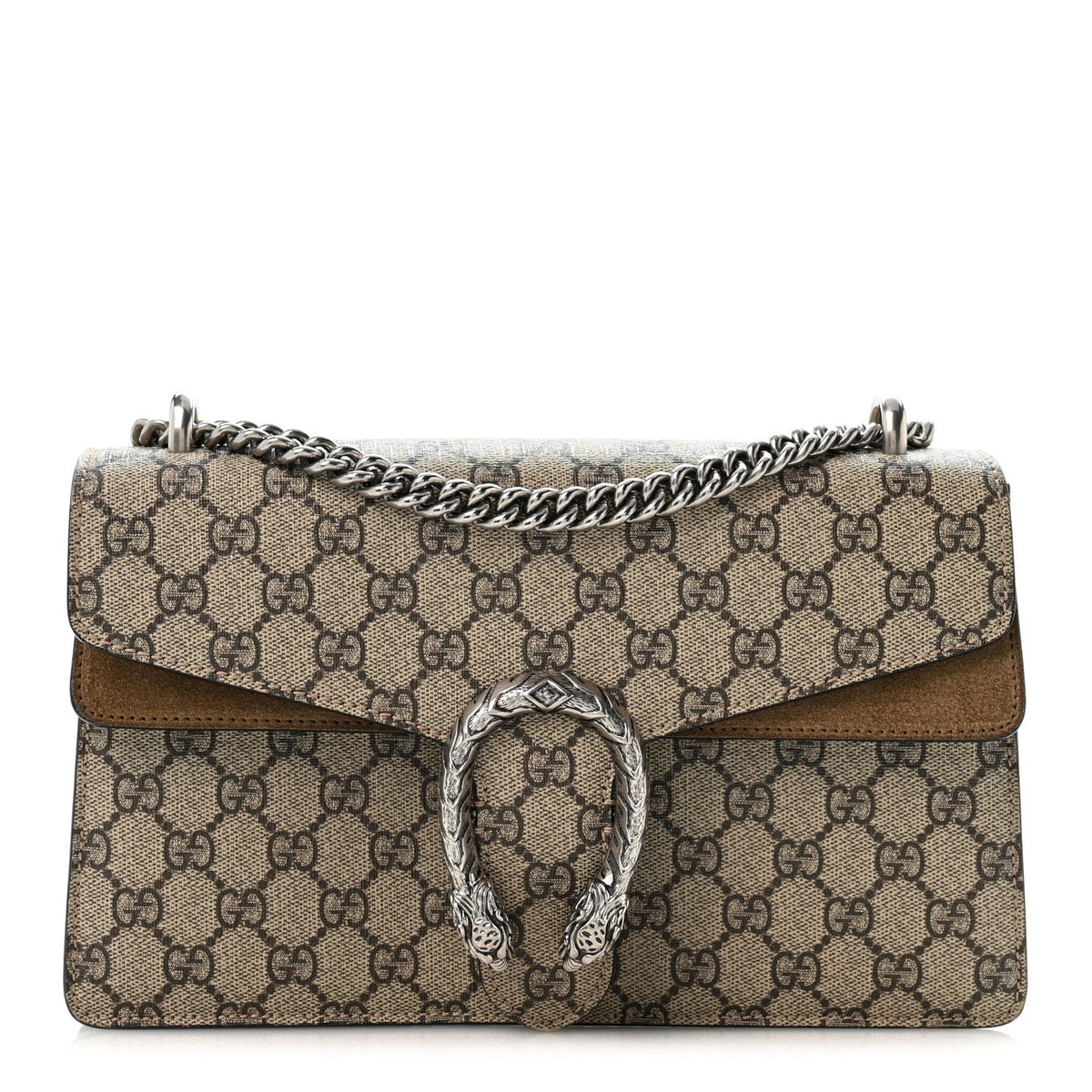 GG Supreme Monogram Small Dionysus Shoulder Bag Taupe