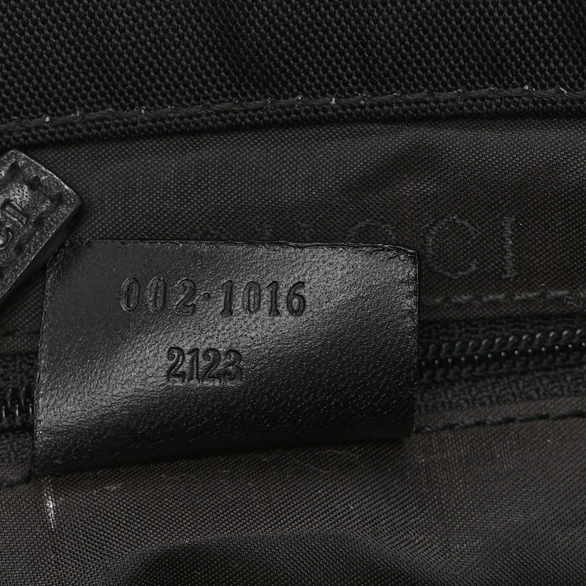 Nylon Bamboo Handle Bag Black
