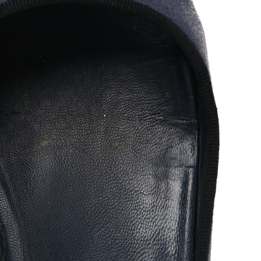 Suede Cap Toe CC Ballerina Flats 38.5 Blue Black