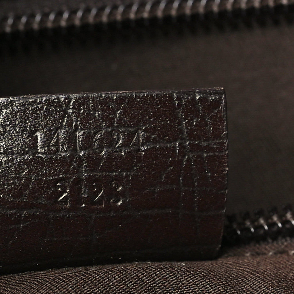 GG Plus Monogram Medium Tote Dark Brown
