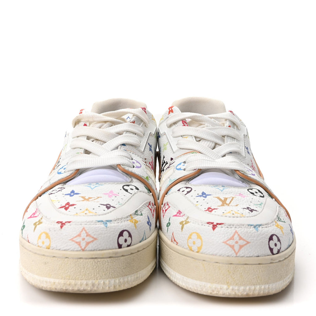 LV X TM Calfskin Monogram Multicolor Womens LV Trainer Sneakers 39 White