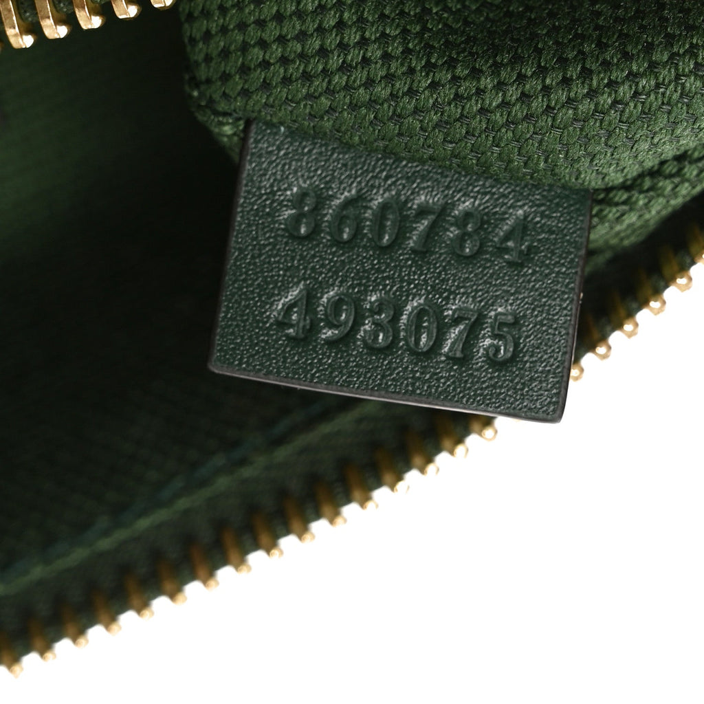 Grainy Calfskin Half Horsebit Mini Shoulder Bag Verde