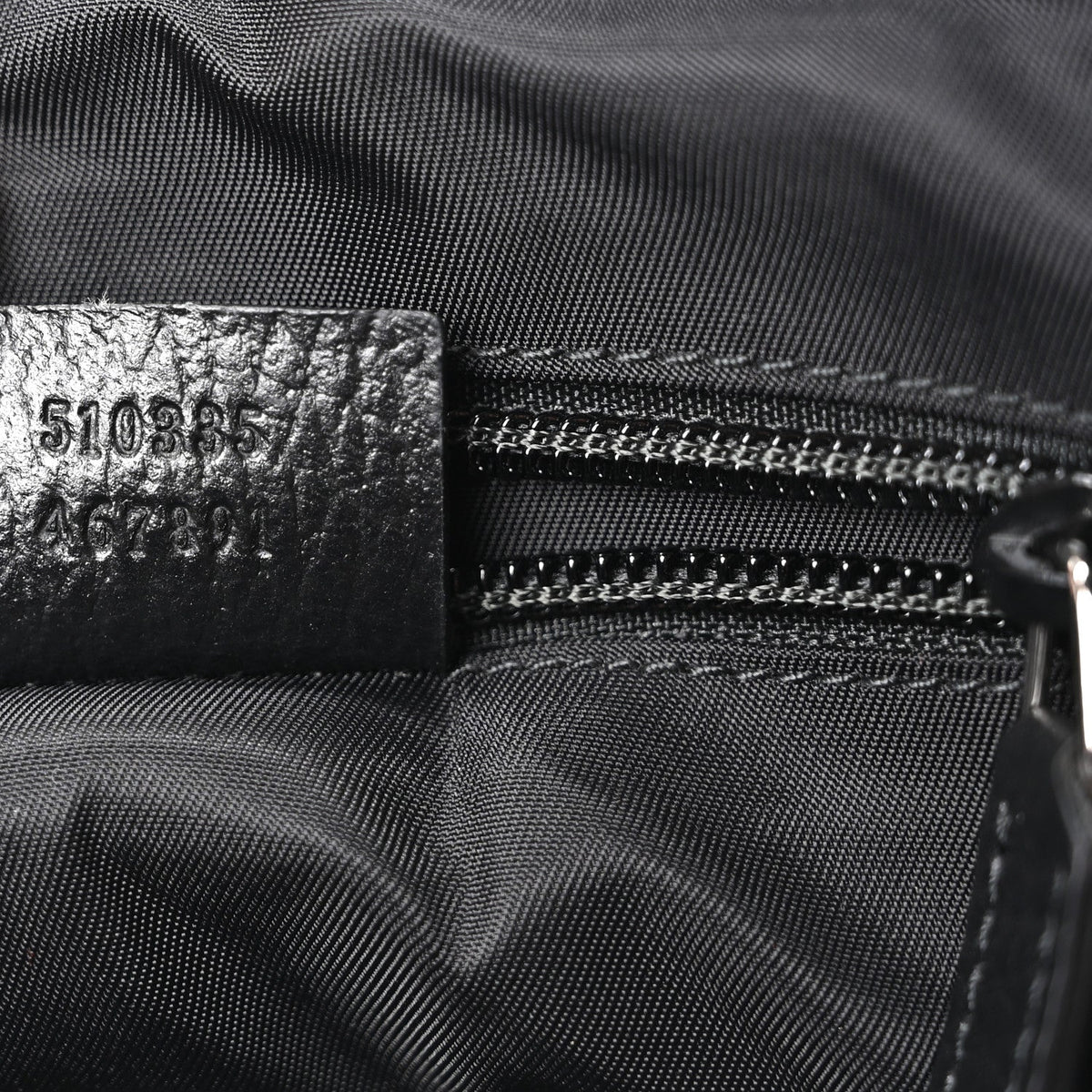 Nylon Monogram Double Buckle Flap Messenger Bag Black