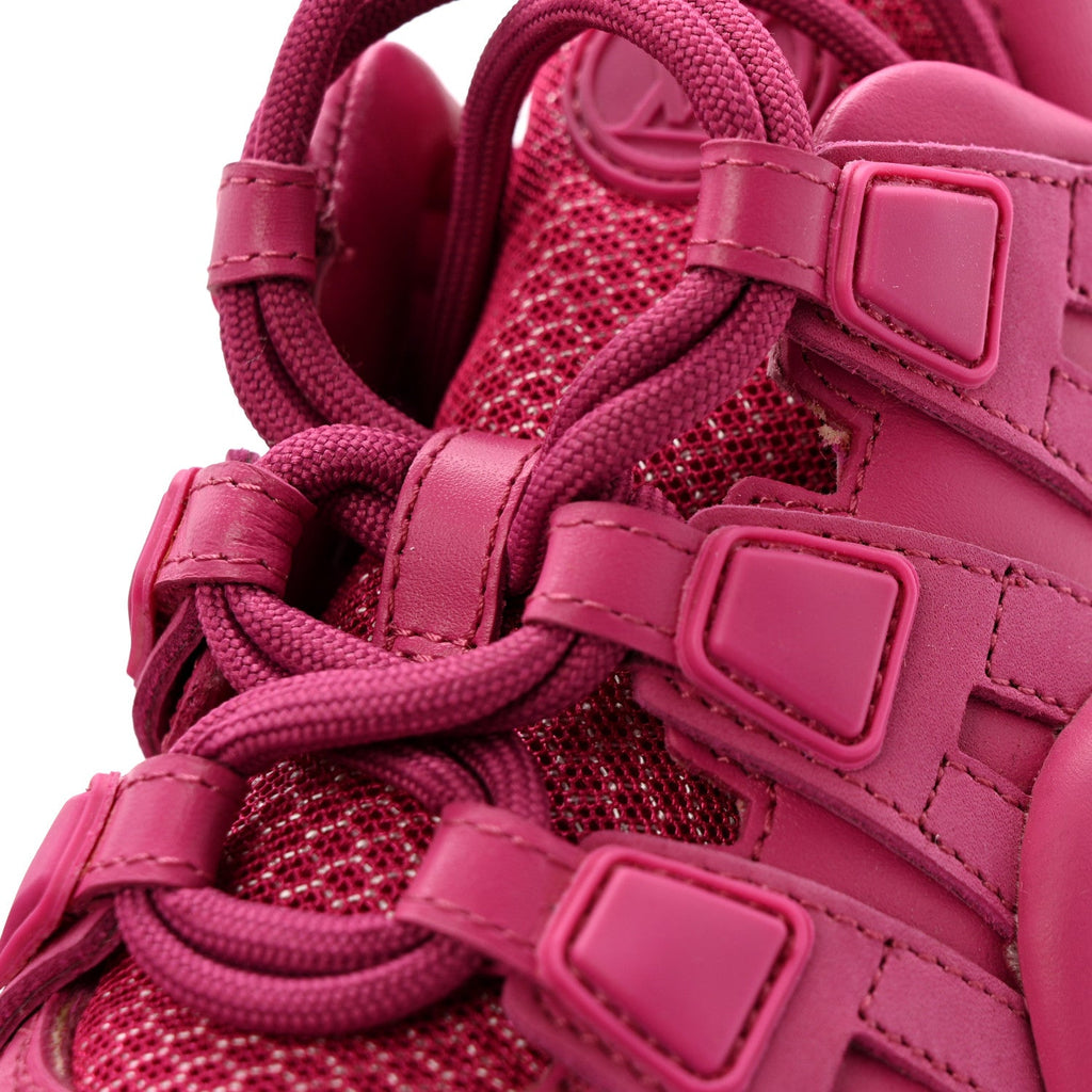 Calfskin Technical Nylon LV Archlight Sneakers 37 Rose Pop